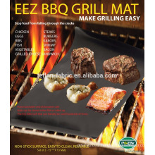OEM Available Black 0.20mm BBQ Grill Mat With Custom Size
